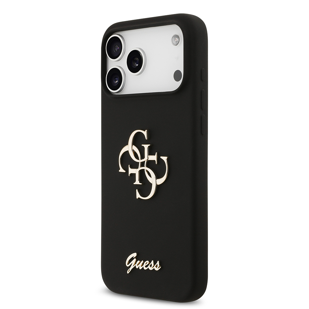 Apple iPhone 17 Pro Max Uyumlu Kılıf Guess Orjinal Lisanslı Grained Yazı Logolu Kapak - 19