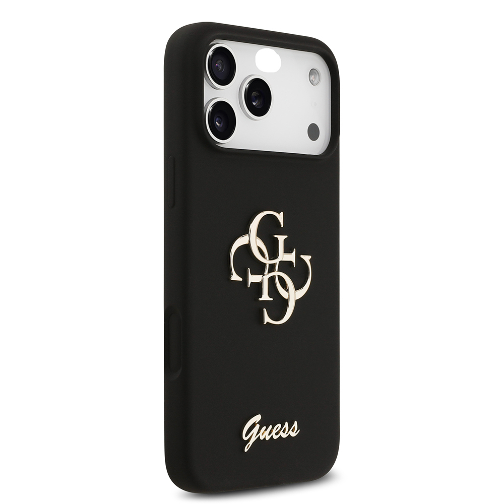 Apple iPhone 17 Pro Max Uyumlu Kılıf Guess Orjinal Lisanslı Grained Yazı Logolu Kapak - 21