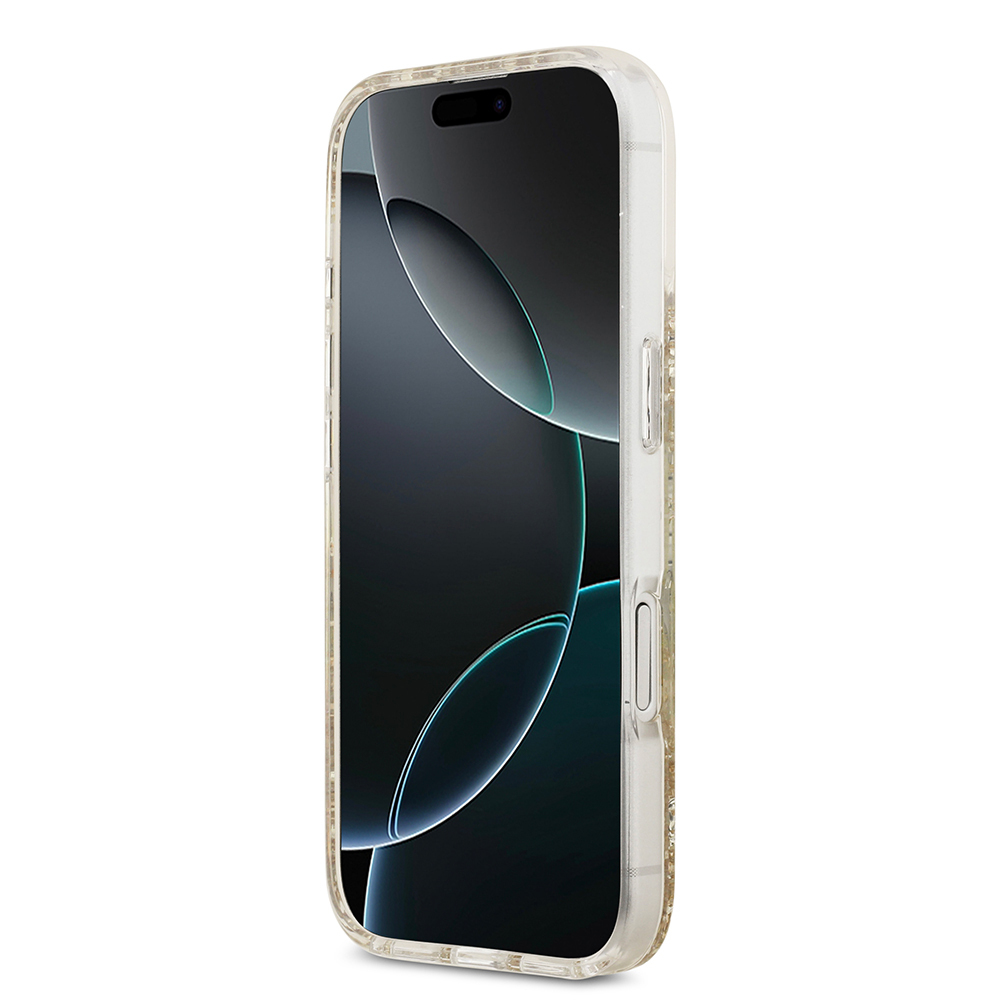 Apple iPhone 17 Uyumlu Kılıf Guess Orjinal Lisanslı M-safe Şarj Özellikli Transparan Resin Bottom Kapak - 4