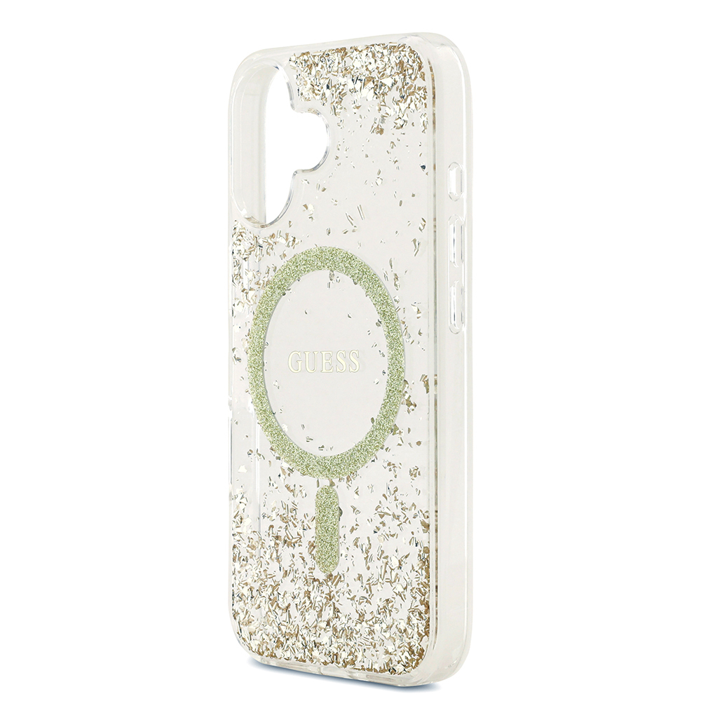 Apple iPhone 17 Uyumlu Kılıf Guess Orjinal Lisanslı M-safe Şarj Özellikli Transparan Resin Bottom Kapak - 5