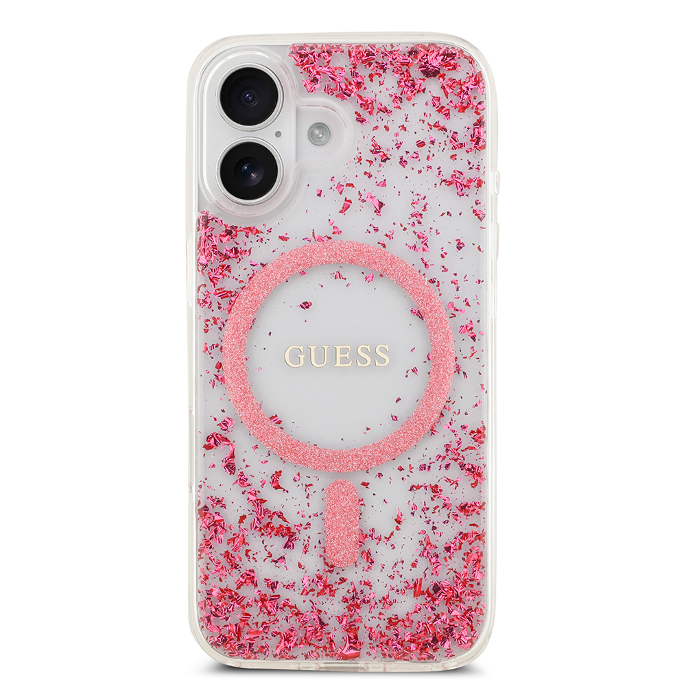 Apple iPhone 17 Uyumlu Kılıf Guess Orjinal Lisanslı M-safe Şarj Özellikli Transparan Resin Bottom Kapak - 9