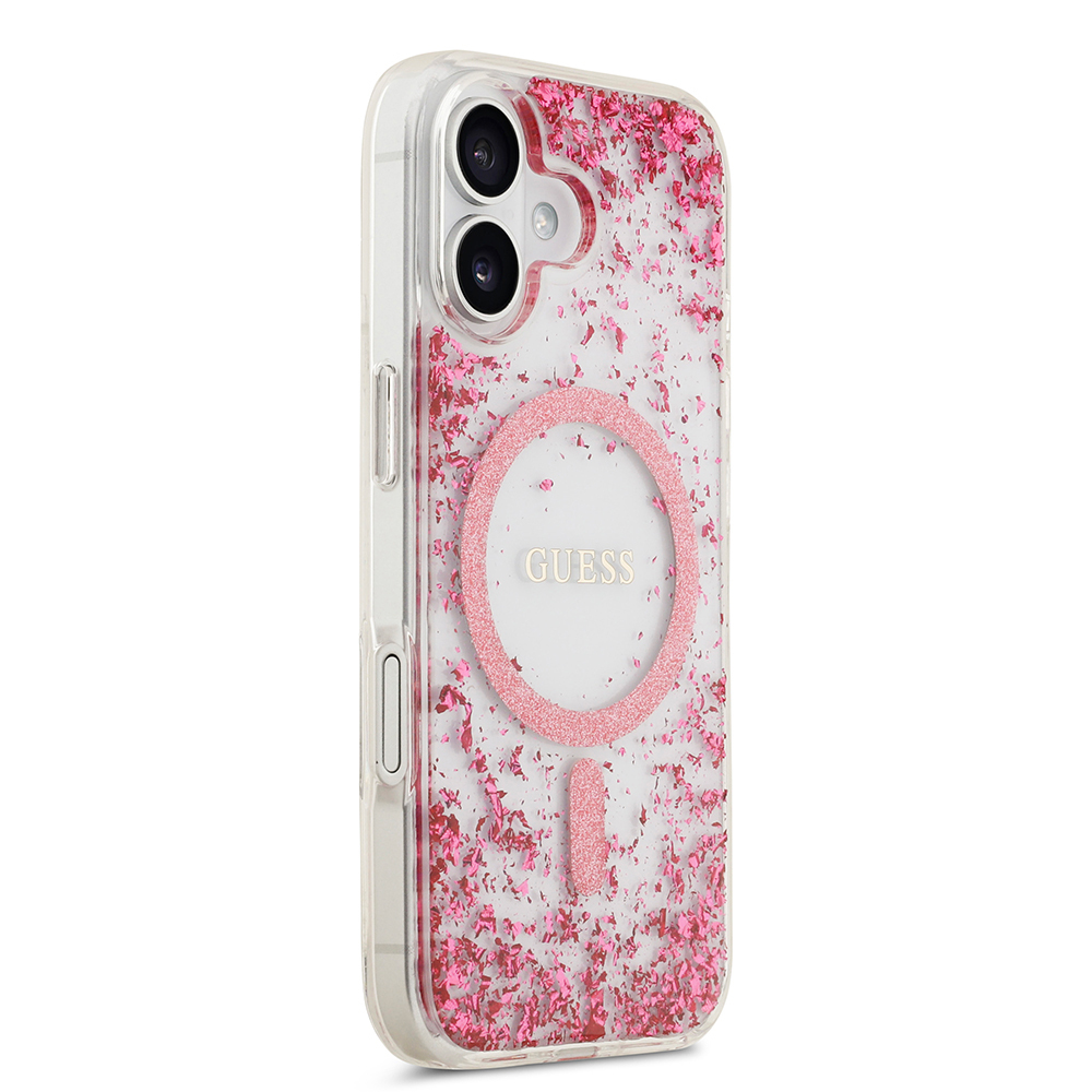 Apple iPhone 17 Uyumlu Kılıf Guess Orjinal Lisanslı M-safe Şarj Özellikli Transparan Resin Bottom Kapak - 10