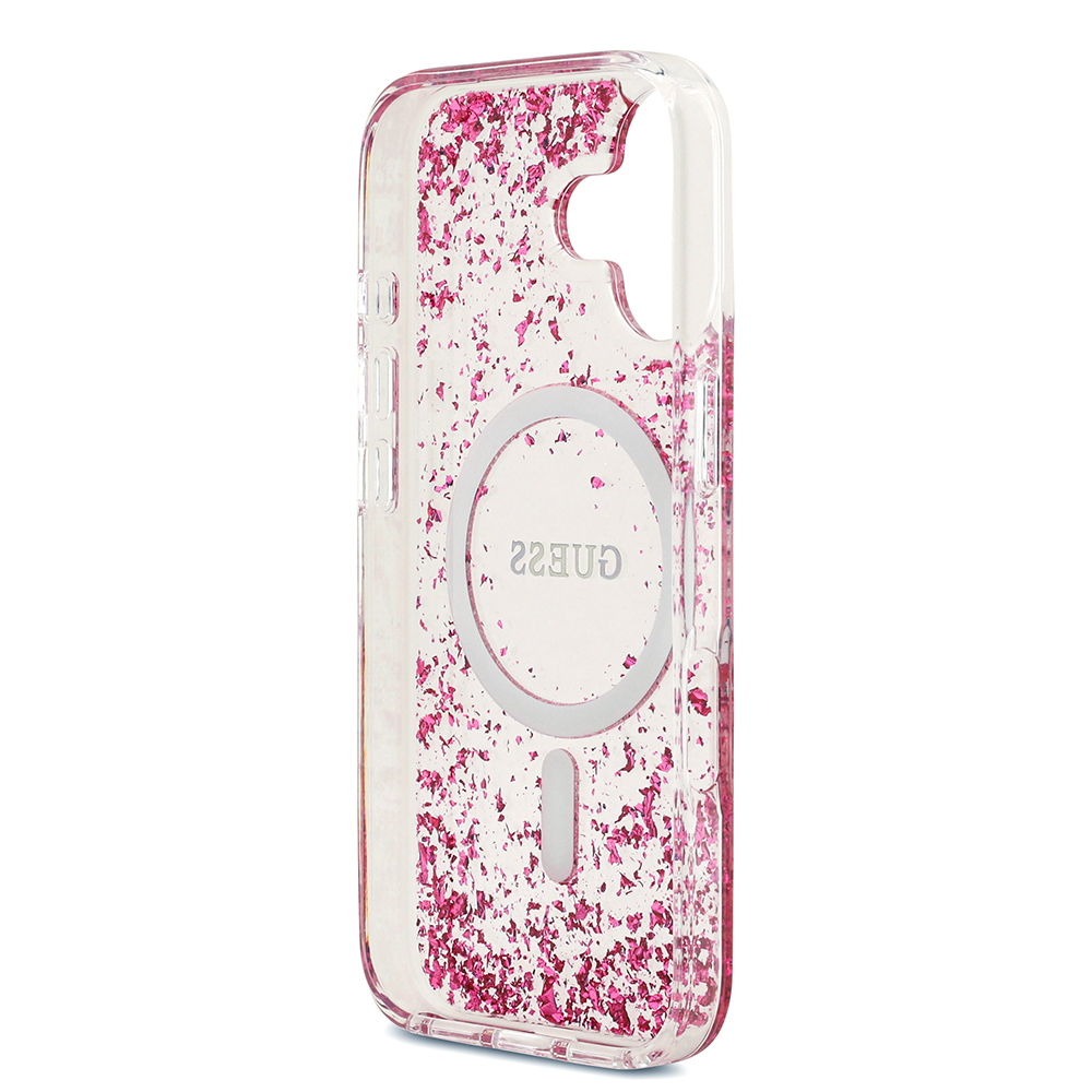 Apple iPhone 17 Uyumlu Kılıf Guess Orjinal Lisanslı M-safe Şarj Özellikli Transparan Resin Bottom Kapak - 13