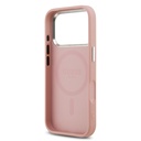 Apple iPhone 17 Pro Uyumlu Kılıf Guess Orjinal Lisanslı M-safe Şarj Özellikli Metal Kamera Çerçeveli Üçgen Logolu Glitter Kapak - 6