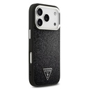Apple iPhone 17 Pro Uyumlu Kılıf Guess Orjinal Lisanslı M-safe Şarj Özellikli Metal Kamera Çerçeveli Üçgen Logolu Glitter Kapak - 21