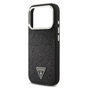 Apple iPhone 17 Pro Uyumlu Kılıf Guess Orjinal Lisanslı M-safe Şarj Özellikli Metal Kamera Çerçeveli Üçgen Logolu Glitter Kapak - 23