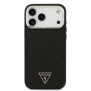 Apple iPhone 17 Pro Max Uyumlu Kılıf Guess Orjinal Lisanslı M-safe Şarj Özellikli Metal Kamera Çerçeveli Üçgen Logolu Glitter Kapak - 2