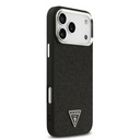 Apple iPhone 17 Pro Max Uyumlu Kılıf Guess Orjinal Lisanslı M-safe Şarj Özellikli Metal Kamera Çerçeveli Üçgen Logolu Glitter Kapak - 3