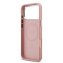 Apple iPhone 17 Pro Max Uyumlu Kılıf Guess Orjinal Lisanslı M-safe Şarj Özellikli Metal Kamera Çerçeveli Üçgen Logolu Glitter Kapak - 18