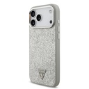 Apple iPhone 17 Pro Max Uyumlu Kılıf Guess Orjinal Lisanslı M-safe Şarj Özellikli Metal Kamera Çerçeveli Üçgen Logolu Glitter Kapak - 19