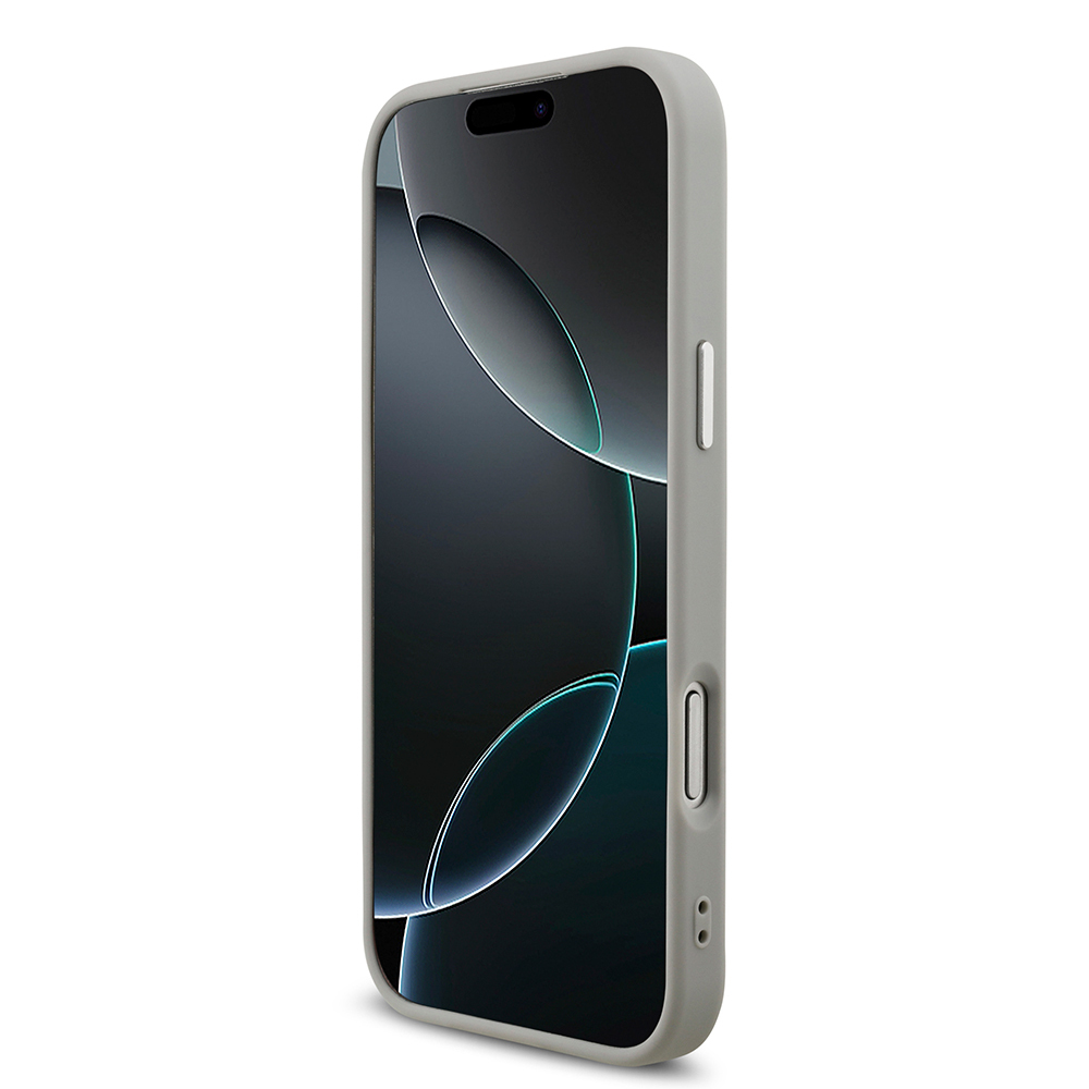 Apple iPhone 17 Pro Max Uyumlu Kılıf Guess Orjinal Lisanslı M-safe Şarj Özellikli Metal Kamera Çerçeveli Üçgen Logolu Glitter Kapak - 22
