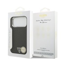 Apple iPhone 17 Pro Max Uyumlu Kılıf Guess Orjinal Lisanslı M-safe Şarj Özellikli Metal Kamera Çerçeveli Üçgen Logolu Glitter Kapak - 25