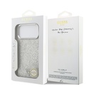 Apple iPhone 17 Pro Max Uyumlu Kılıf Guess Orjinal Lisanslı M-safe Şarj Özellikli Metal Kamera Çerçeveli Üçgen Logolu Glitter Kapak - 28