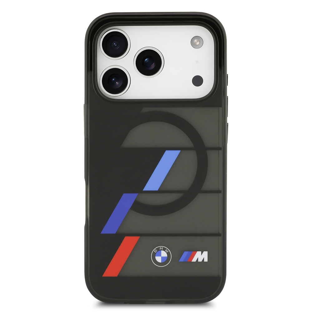 Apple iPhone 17 Pro Max Uyumlu Kılıf BMW Orjinal Lisanslı M-safe Şarj Özellikli IML Baskılı Üç Renkli M Dizayn Kapak - 2
