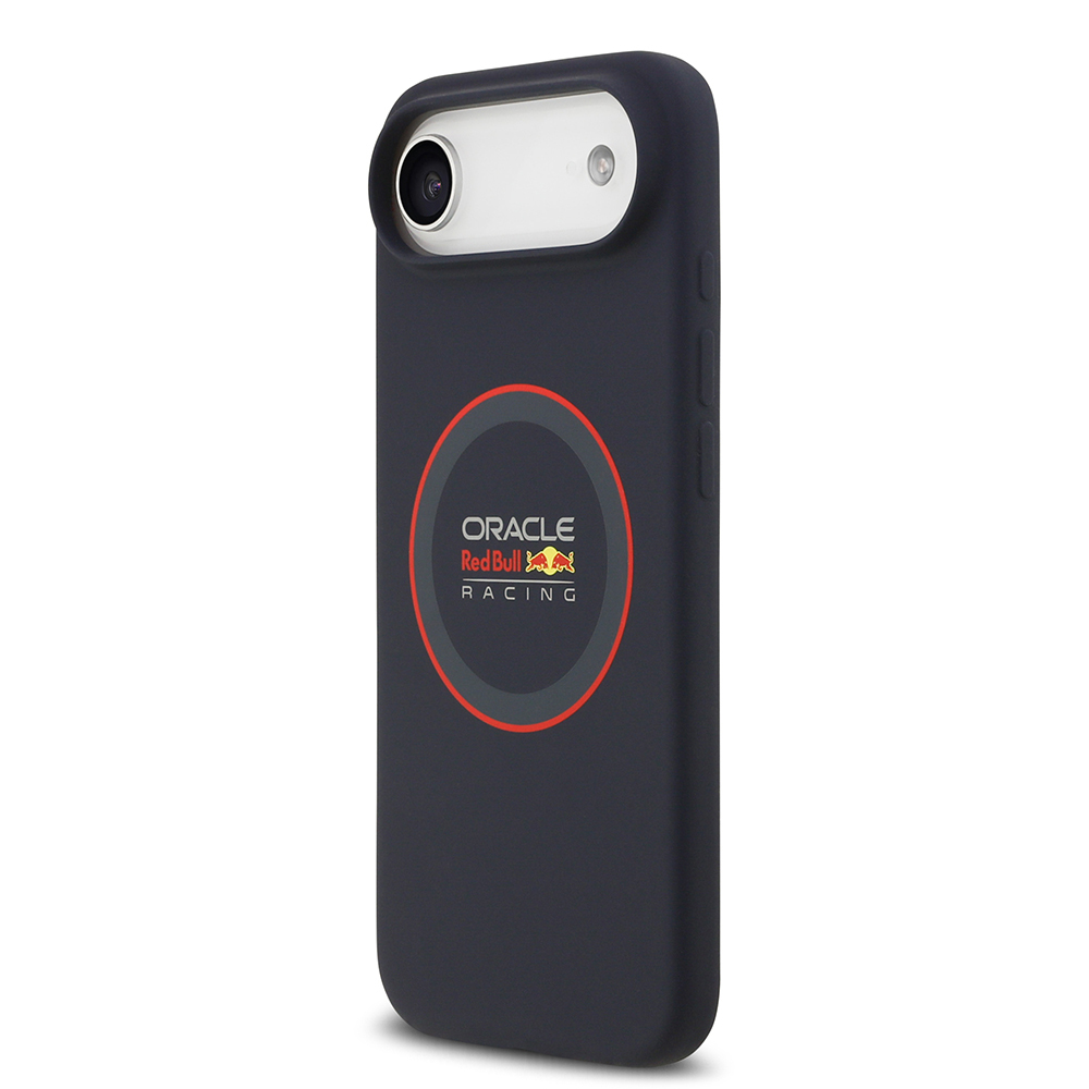 Apple iPhone 17 Air Uyumlu Kılıf Redbull Orjinal Lisanslı M-safe Şarj Özellikli Kırmızı Halka ve Logo Silikon Kapak - 1