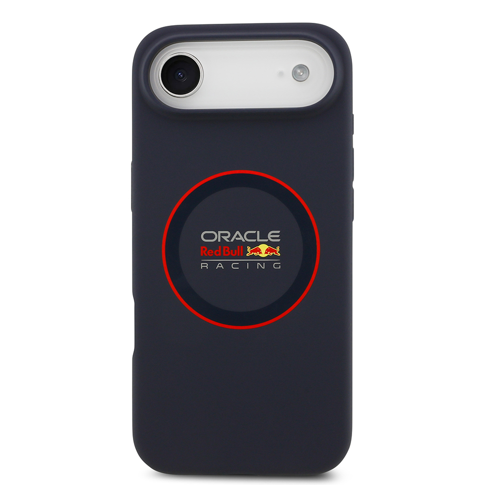 Apple iPhone 17 Air Uyumlu Kılıf Redbull Orjinal Lisanslı M-safe Şarj Özellikli Kırmızı Halka ve Logo Silikon Kapak - 2
