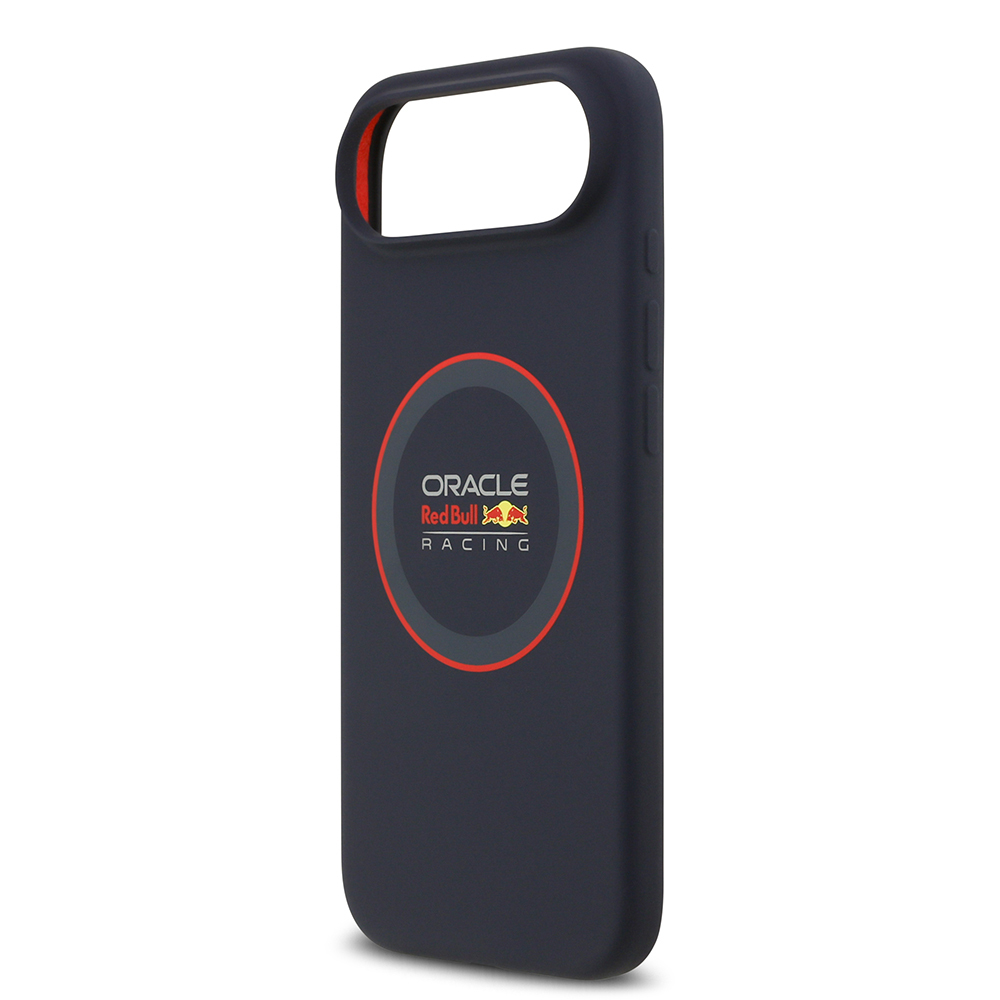 Apple iPhone 17 Air Uyumlu Kılıf Redbull Orjinal Lisanslı M-safe Şarj Özellikli Kırmızı Halka ve Logo Silikon Kapak - 5