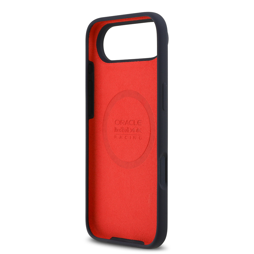 Apple iPhone 17 Air Uyumlu Kılıf Redbull Orjinal Lisanslı M-safe Şarj Özellikli Kırmızı Halka ve Logo Silikon Kapak - 6