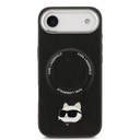 Apple iPhone 17 Air Uyumlu Kılıf Karl Lagerfeld Orjinal Lisanslı M-safe Şarj Özellikli Metal Kamera ve Buton Tasarımlı Choupette PU Deri Kapak - 2