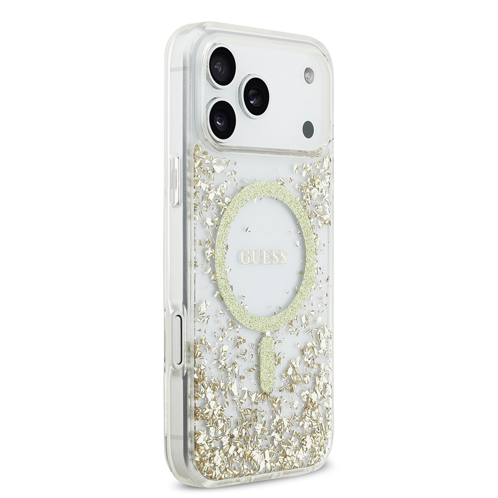 Apple iPhone 17 Pro Max Uyumlu Kılıf Guess Orjinal Lisanslı M-safe Şarj Özellikli Transparan Resin Bottom Kapak - 3