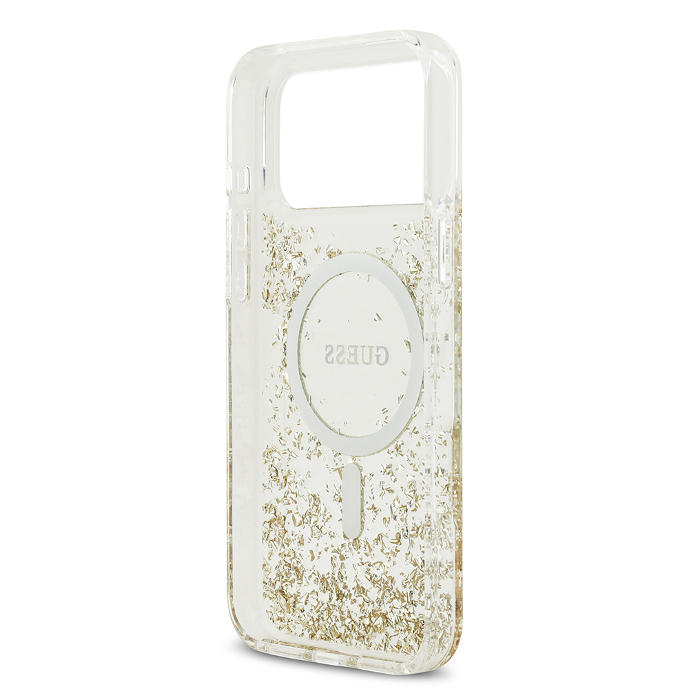 Apple iPhone 17 Pro Max Uyumlu Kılıf Guess Orjinal Lisanslı M-safe Şarj Özellikli Transparan Resin Bottom Kapak - 6