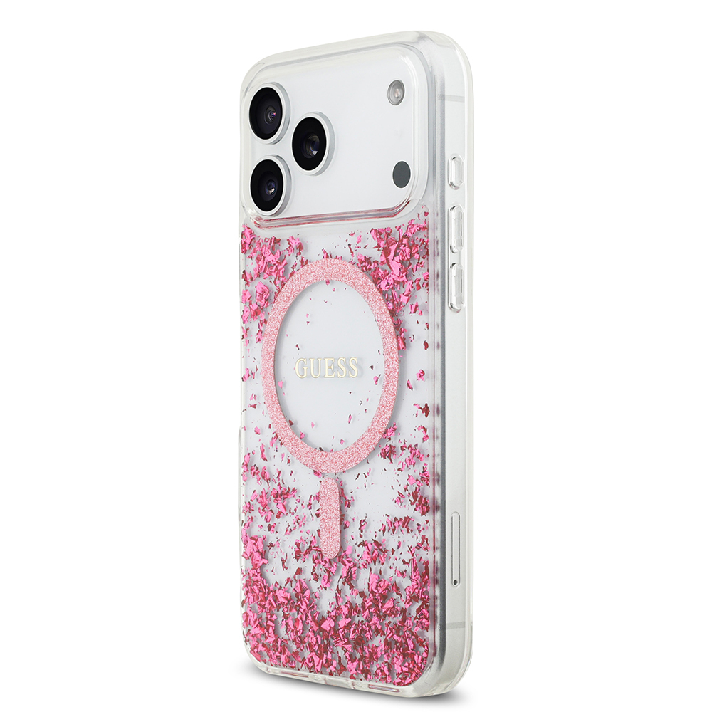 Apple iPhone 17 Pro Max Uyumlu Kılıf Guess Orjinal Lisanslı M-safe Şarj Özellikli Transparan Resin Bottom Kapak - 8
