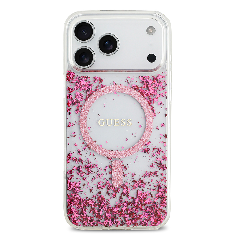 Apple iPhone 17 Pro Max Uyumlu Kılıf Guess Orjinal Lisanslı M-safe Şarj Özellikli Transparan Resin Bottom Kapak - 9