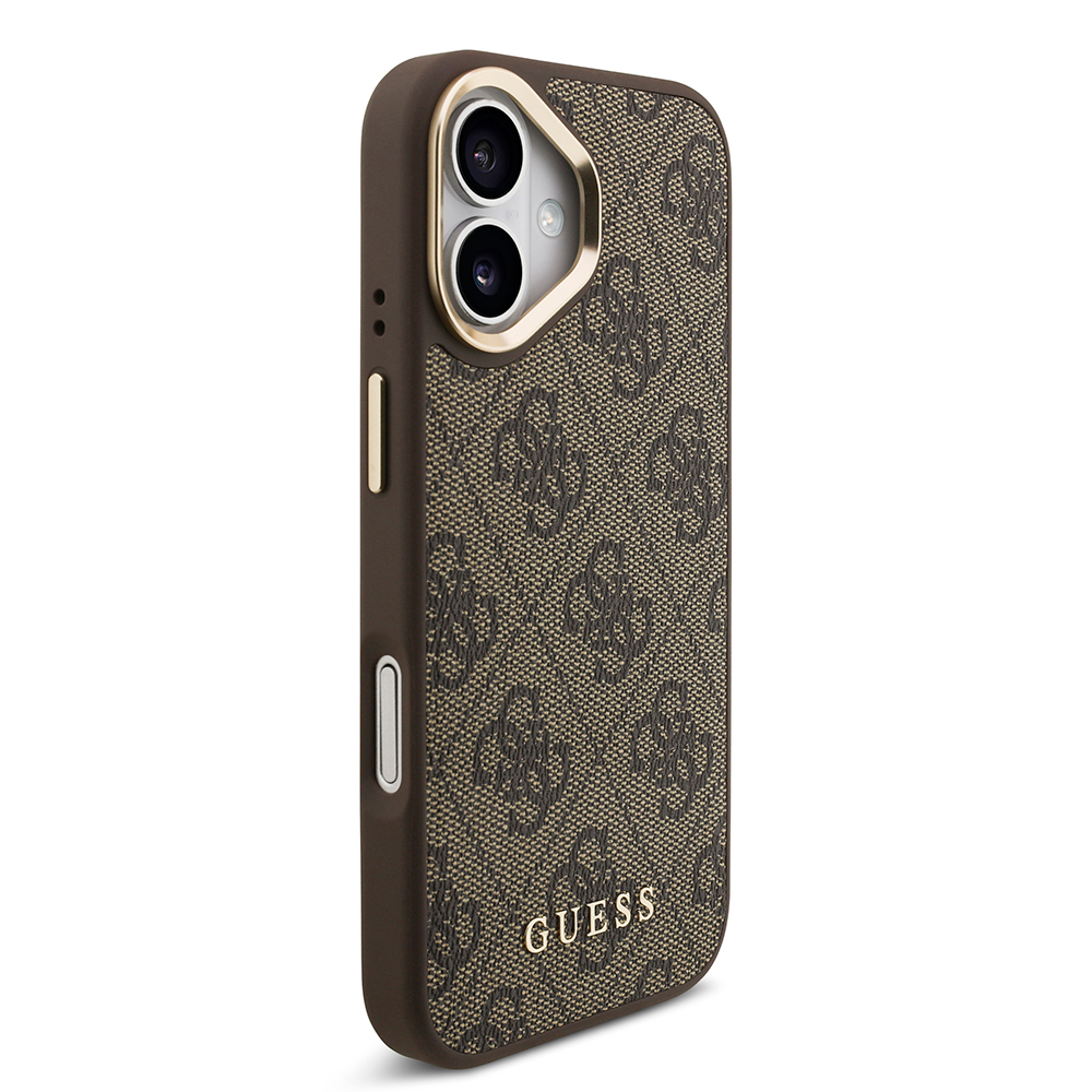 Apple iPhone 17 Uyumlu Kılıf Guess Orjinal Lisanslı M-safe Şarj Özellikli Askılı ve 4G Logo Kartlıklı Kapak - 13
