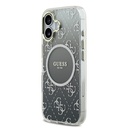 Apple iPhone 17 Uyumlu Kılıf Guess Orjinal Lisanslı M-safe Şarj Özellikli 4G Desenli Simli Silikon Kapak - 1