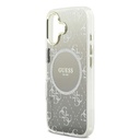 Apple iPhone 17 Uyumlu Kılıf Guess Orjinal Lisanslı M-safe Şarj Özellikli 4G Desenli Simli Silikon Kapak - 5