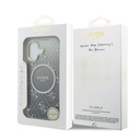 Apple iPhone 17 Uyumlu Kılıf Guess Orjinal Lisanslı M-safe Şarj Özellikli 4G Desenli Simli Silikon Kapak - 7