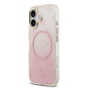 Apple iPhone 17 Uyumlu Kılıf Guess Orjinal Lisanslı M-safe Şarj Özellikli 4G Desenli Simli Silikon Kapak - 8