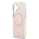 Apple iPhone 17 Uyumlu Kılıf Guess Orjinal Lisanslı M-safe Şarj Özellikli 4G Desenli Simli Silikon Kapak - 12