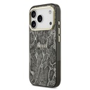 Apple iPhone 17 Pro Uyumlu Kılıf Guess Orjinal Lisanslı M-safe Şarj Özellikli Yazı Logolu Python Desenli Kapak - 1