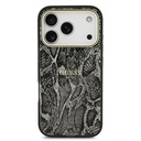 Apple iPhone 17 Pro Uyumlu Kılıf Guess Orjinal Lisanslı M-safe Şarj Özellikli Yazı Logolu Python Desenli Kapak - 2