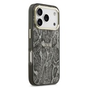 Apple iPhone 17 Pro Uyumlu Kılıf Guess Orjinal Lisanslı M-safe Şarj Özellikli Yazı Logolu Python Desenli Kapak - 3
