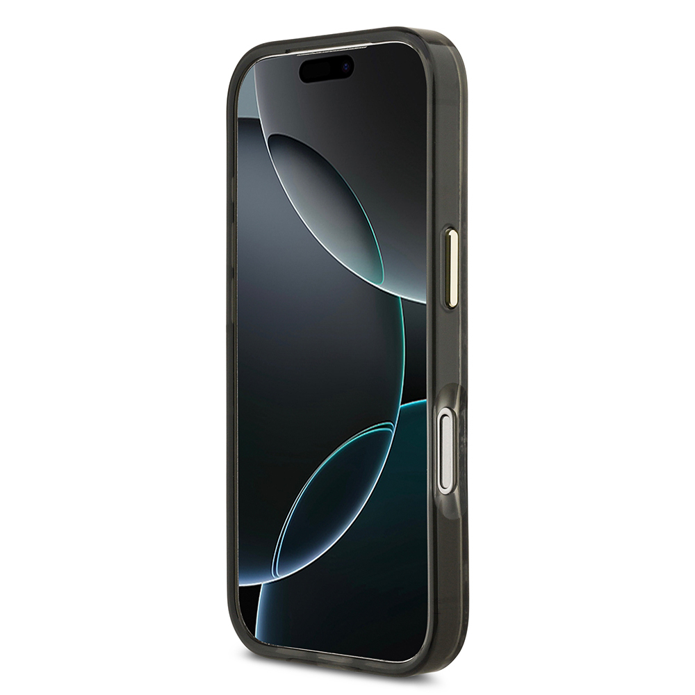 Apple iPhone 17 Pro Uyumlu Kılıf Guess Orjinal Lisanslı M-safe Şarj Özellikli Yazı Logolu Python Desenli Kapak - 4