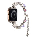 Apple Watch Ultra 49mm Uyumlu Zore KRD-115 Renkli Taş Tasarımlı Kordon - 5