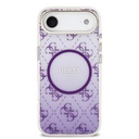 Apple iPhone 17 Air Uyumlu Kılıf Guess Orjinal Lisanslı M-safe Şarj Özellikli 4G Desenli Simli Silikon Kapak - 2