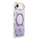 Apple iPhone 17 Air Uyumlu Kılıf Guess Orjinal Lisanslı M-safe Şarj Özellikli 4G Desenli Simli Silikon Kapak - 3