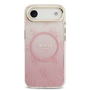 Apple iPhone 17 Air Uyumlu Kılıf Guess Orjinal Lisanslı M-safe Şarj Özellikli 4G Desenli Simli Silikon Kapak - 14