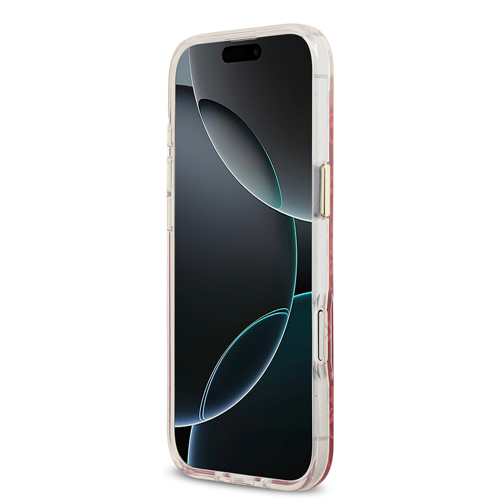 Apple iPhone 17 Air Uyumlu Kılıf Guess Orjinal Lisanslı M-safe Şarj Özellikli 4G Desenli Simli Silikon Kapak - 16