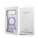 Apple iPhone 17 Air Uyumlu Kılıf Guess Orjinal Lisanslı M-safe Şarj Özellikli 4G Desenli Simli Silikon Kapak - 19