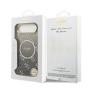 Apple iPhone 17 Air Uyumlu Kılıf Guess Orjinal Lisanslı M-safe Şarj Özellikli 4G Desenli Simli Silikon Kapak - 20