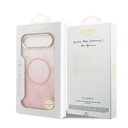 Apple iPhone 17 Air Uyumlu Kılıf Guess Orjinal Lisanslı M-safe Şarj Özellikli 4G Desenli Simli Silikon Kapak - 21