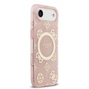 Apple iPhone 17 Air Uyumlu Kılıf Guess Orjinal Lisanslı M-safe Şarj Özellikli IML Peony ve 4G Desenli Klasik Logolu Kapak - 3
