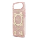 Apple iPhone 17 Air Uyumlu Kılıf Guess Orjinal Lisanslı M-safe Şarj Özellikli IML Peony ve 4G Desenli Klasik Logolu Kapak - 5