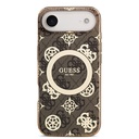 Apple iPhone 17 Air Uyumlu Kılıf Guess Orjinal Lisanslı M-safe Şarj Özellikli IML Peony ve 4G Desenli Klasik Logolu Kapak - 8