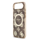Apple iPhone 17 Air Uyumlu Kılıf Guess Orjinal Lisanslı M-safe Şarj Özellikli IML Peony ve 4G Desenli Klasik Logolu Kapak - 11