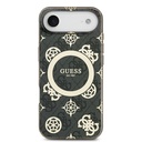 Apple iPhone 17 Air Uyumlu Kılıf Guess Orjinal Lisanslı M-safe Şarj Özellikli IML Peony ve 4G Desenli Klasik Logolu Kapak - 14